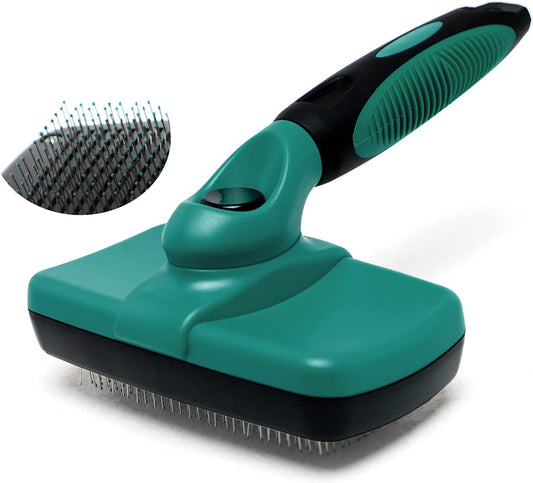 Pets Self Cleaning Slicker Brush Grooming Comb Deshedding Tools for Dogs and Cats
