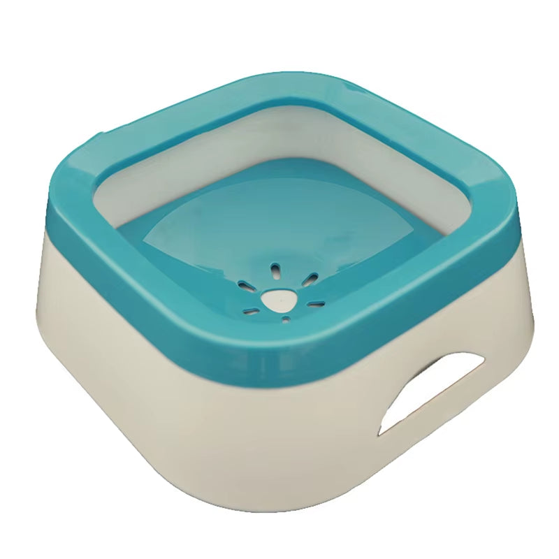 Dog Drinking Water Bowl Floating Non-Wetting Mouth Cat Bowl without Spill Drinking Water Dispenser Plastic Anti-Over Dog Bowl