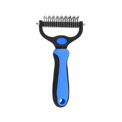 Pain-Free Dematting Undercoat Rake for Pets, Double-Sided Shedding Brush, Effective Tangles Remover Tool for Dogs & Cat Comb , Reduces Loose Hair & Mats Easily Summervibers
