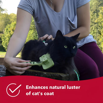 '- Safari - Cat Self-Cleaning Slicker Brush - Cat Grooming Supplies