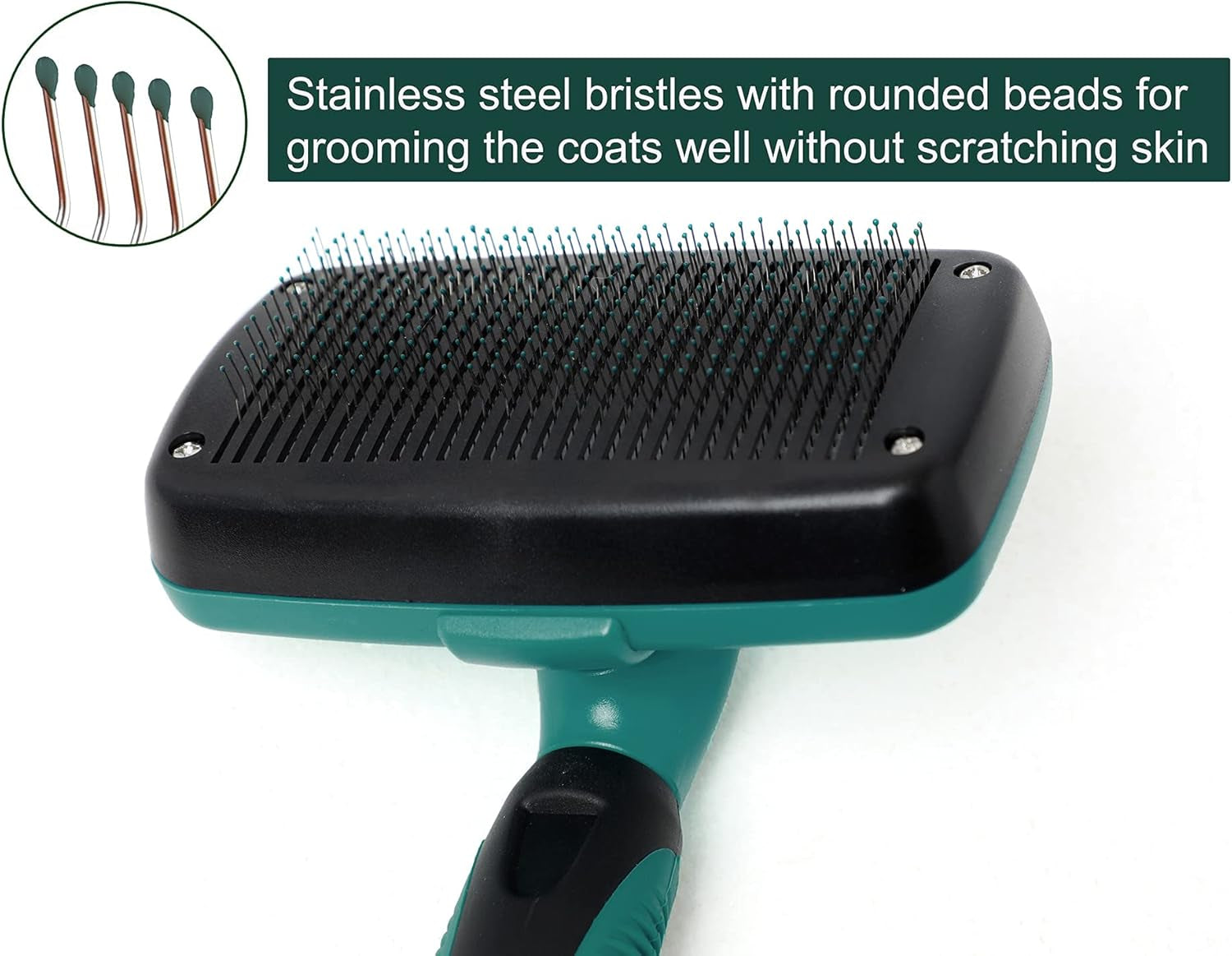 Pets Self Cleaning Slicker Brush Grooming Comb Deshedding Tools for Dogs and Cats